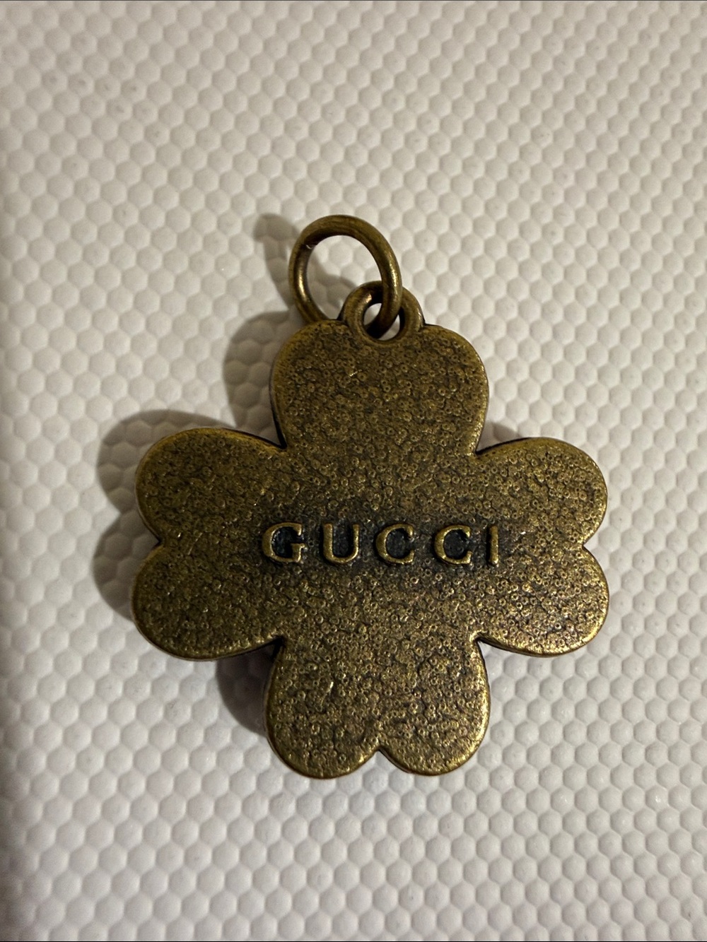 Vintage Gucci Four-Leaf Clover Pendant Bag charm/Zipper pull replacement - Picture 2 of 3